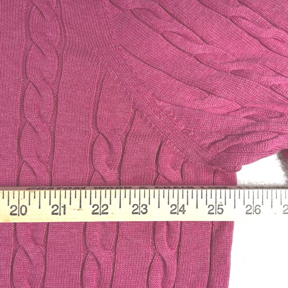 brooks brothers cable knit supima cotton sweater mens XXL crewneck old money - Picture 7 of 9